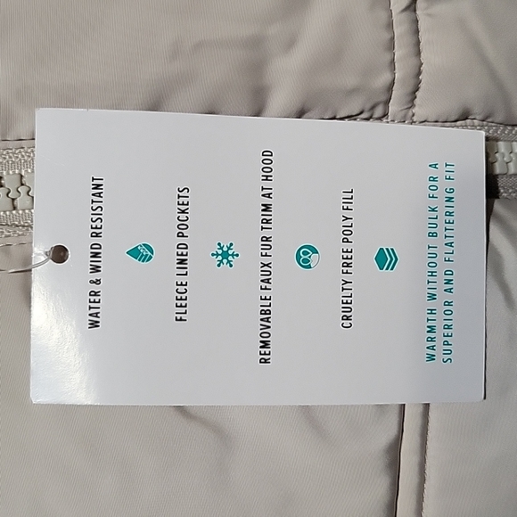 Fur Trim Fit and Flare Puffer Jacket - Picture 10 of 10